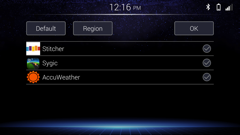 Displaying the Home Screen