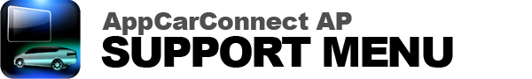 AppCarConnect AP SUPPORT MENU for Asia