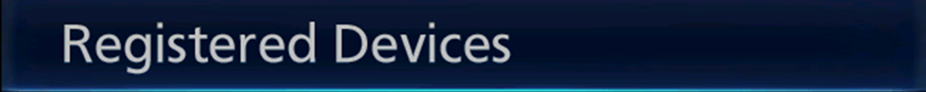 Registered devices