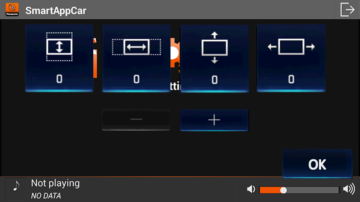 Screen adjustment